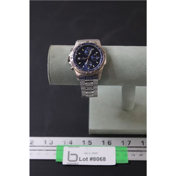 Cardinal Quartz Watch, Leather Band - Working