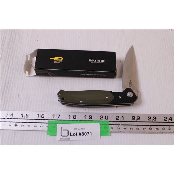 Besttech "Swordfish" Pocket Knife - D2 Steel Blade w/Case