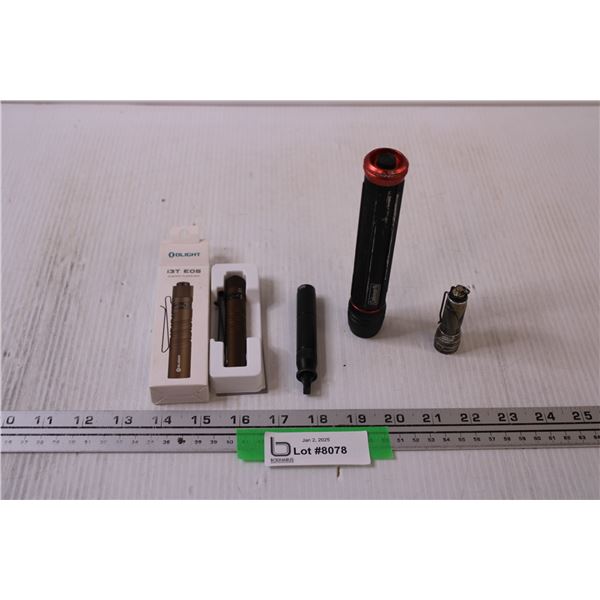 (4) Small LED Flashlights - Working