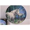 Image 2 : Unicorn Crystal Art Clock - Works - w/Stand & Box