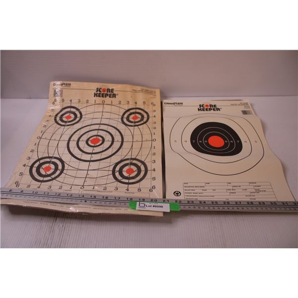 (2) Champion Score Keeper Gun Target Poster Sets: 18" x 14" & 16" x 11"