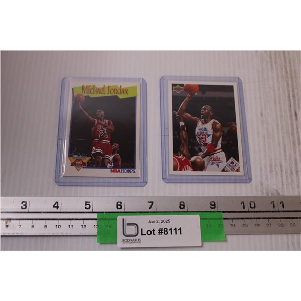 (2) Michael Jordan 1991 Basketball Cards