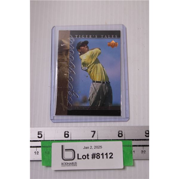 Tiger Woods Upper Deck 2001 Golf Card