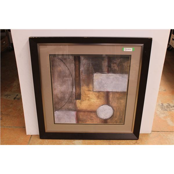 * Modern Art Print in Frame - 37" x 37"