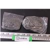 Image 1 : (2) Hesston Rodeo Metal Belt Buckles - 2006 & 2007 (Montana Silver Smiths Editions)