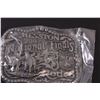 Image 3 : (2) Hesston Rodeo Metal Belt Buckles - 2006 & 2007 (Montana Silver Smiths Editions)
