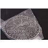 Image 3 : (2) Hesston Rodeo Metal Belt Buckles - 2008 & 2010 (Montana Silver Smiths Editions)