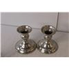 Image 3 : Brass Swans 'What Child is This' Music Figurine, (2) Pewter Candleholders, Misc.