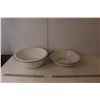 Image 1 : (2) Enamel Bowls Approx. 14" Diameter