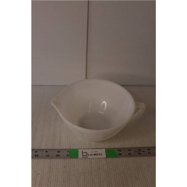 Federal Glass Milk Glass Batter Bowl 7.75"