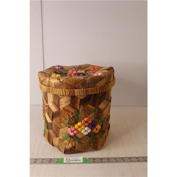 Woven Flower Basket 11" Tall