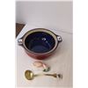 Image 2 : Ceramic Denby Dish, Brass Ladle, Decorative Metal Storage Box, Misc.