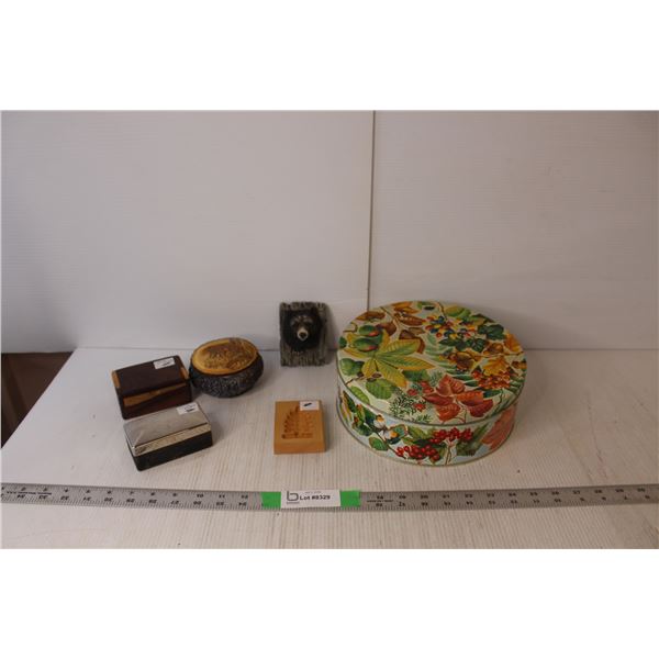 Peek Frean & Co. Tin, (3) Storage Boxes, Misc.