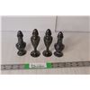 Image 1 : (2) Pairs of Plated Salt & Pepper Shakers