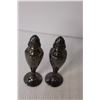 Image 2 : (2) Pairs of Plated Salt & Pepper Shakers