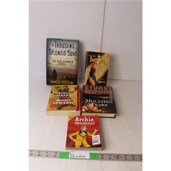 (5) Young/Adult Books- Archie Comics, Furiously Happy, Misc.