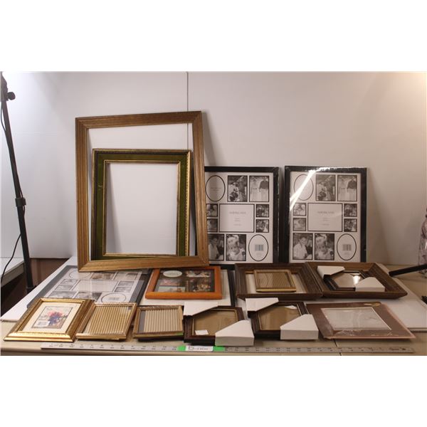 (17) Photo Frames Up to 22.5" Tall x 18.5" Wide