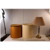 Image 1 : *Vintage Lamp 25" Tall- Powers On & (2) Lamp Shades- 16" & 15" Tall