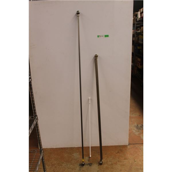 *(3) Adjustable Curtain Rods- As Is