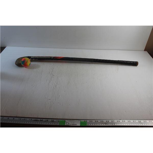 Field Hockey Stick and Ball
