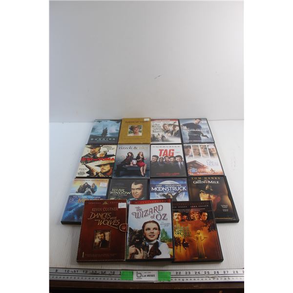 (15) DVD Movies - Dunkirk, Contraband and Moonstruck
