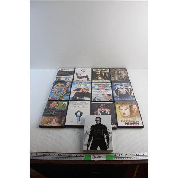 (13) DVD Movies - The Lord of the Rings, Syriana and The Naked Gun Trilogy