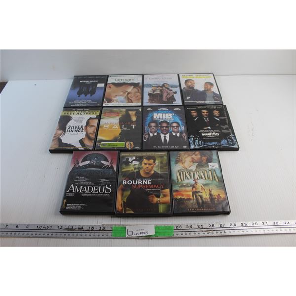 (11) DVD Movies - Goodfellas, Ride Along and Mystic River