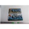 Image 1 : (2) Wyoming License Plates
