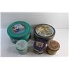 Image 4 : (3) Vintage Tobacco Tins and (2) Large Tins