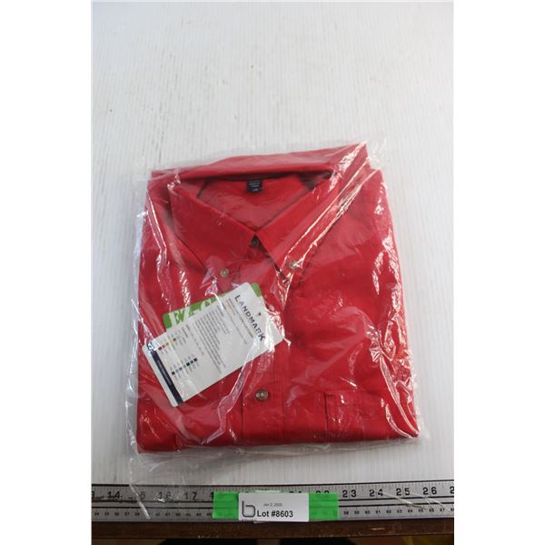 *Landmark Men's Ez Care Long Sleeve Shirt - Size L