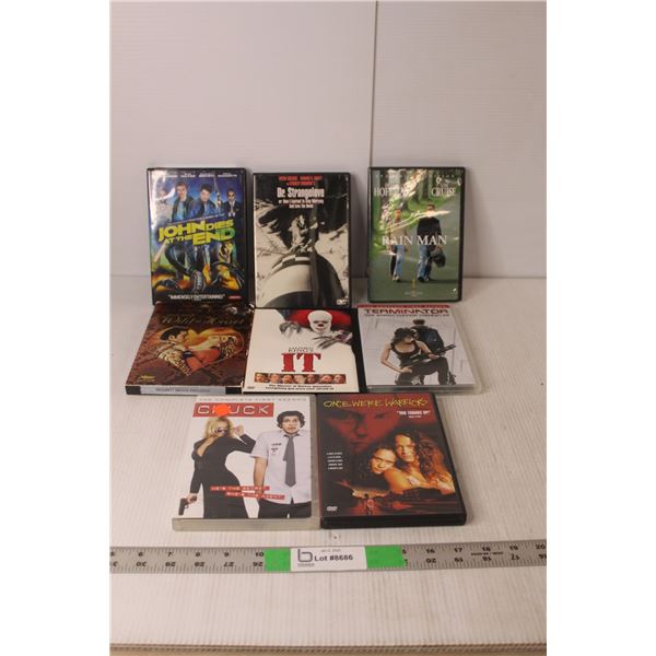 (8) Movies/TV Series on DVD- Rain Man, IT, Terminator Chronicles, Misc.