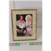 Image 1 : Framed Sylvester Stallone & Dolly Parton Photo 9.25" x 7.25"