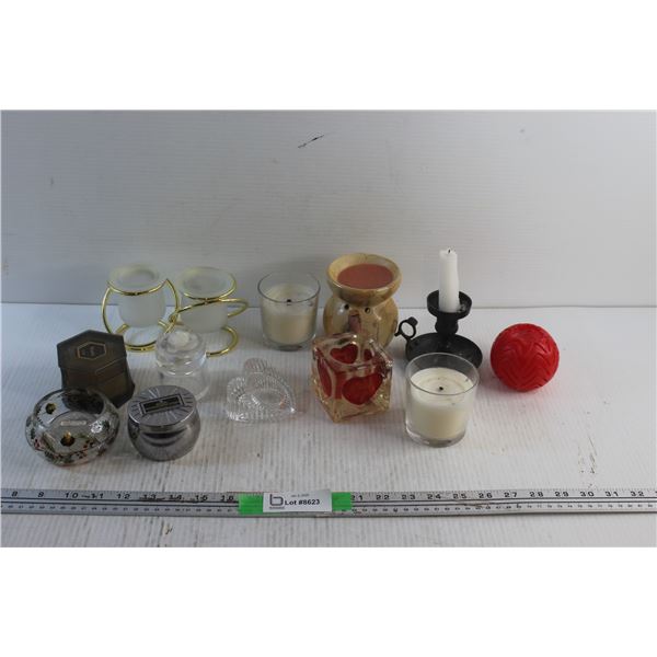 Candle Holders and Scented Candles