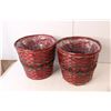 Image 2 : (2) Woven Christmas Baskets, Meat Cutting Board