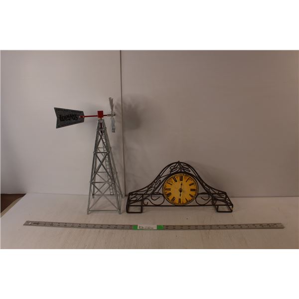 Lehman's Model Windmill, Iron Clock