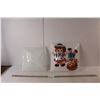 Image 1 : (2) Glass Ceiling Lamp Shades- Raggedy Ann and Andy, Other 13.25" & 11.5"