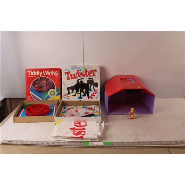 Tiddly Wink, Twister, Toy Barn & Princess Figurine