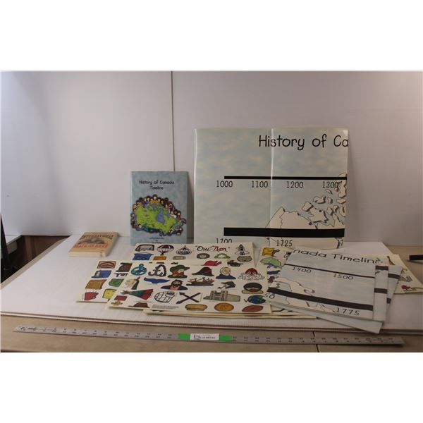 History of Canada Wall Display & Book, The Great International Math on Keys Book