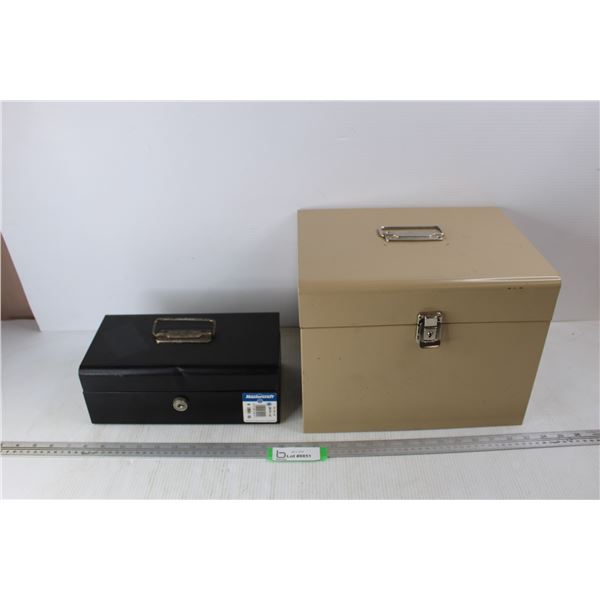 Metal Cash Box and Metal File Box