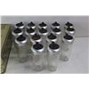 Image 3 : (16) Glass Spice Holders, Decorative Tin