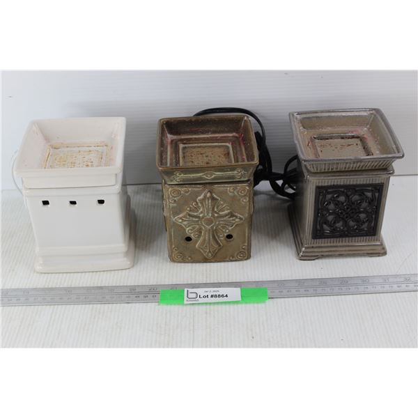 (3) Scentsy Wax Warmers - All Power On