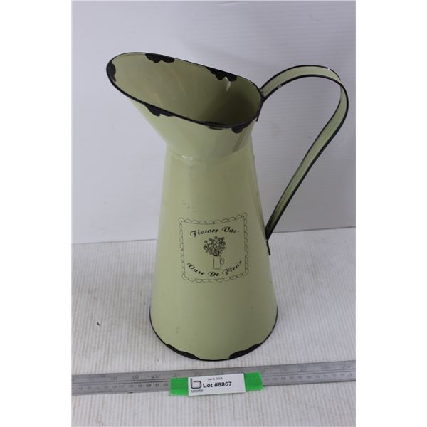 Vintage Style Watering Can like Flower Vase- 14'' Tall