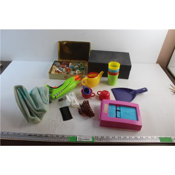 Nerf Gun, Hair Clips, Kids Toys and Crafting Supplies