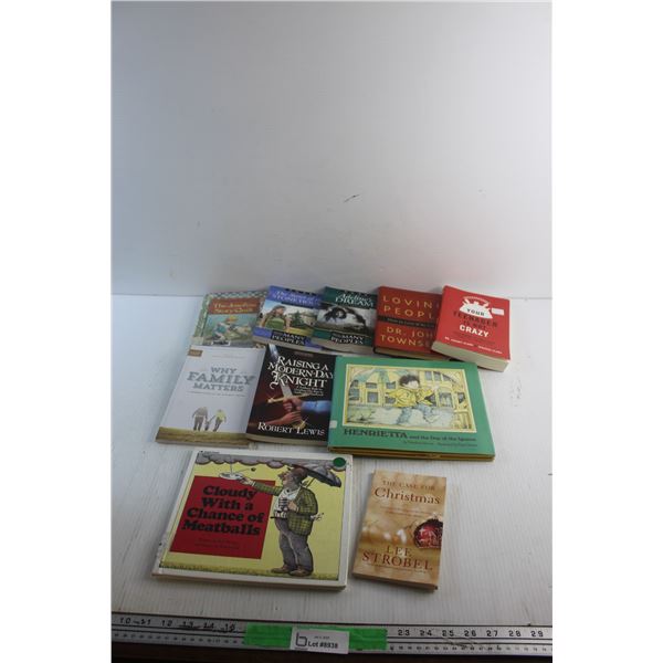 (10) Books - Why Family Matters, The Case for Christmas and Eleanor Coerr