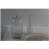 Image 2 : Glass Vases, Jar and Divided Serving Platter