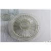 Image 6 : Glass Vases, Jar and Divided Serving Platter