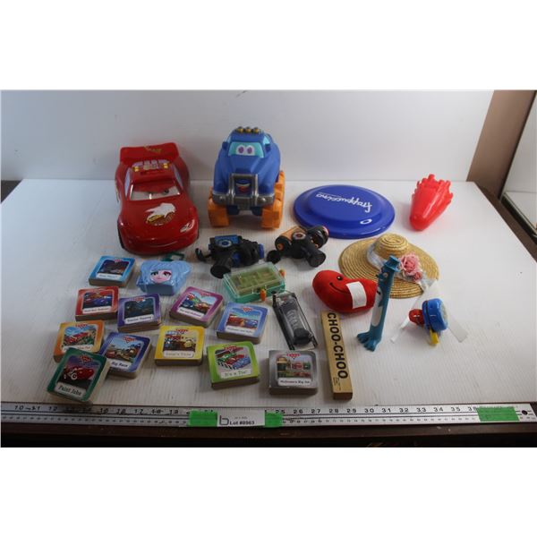 Cars Booklets, Frisbee, Small Hat, Car Toys and Misc.