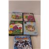 Image 3 : (9) Kids DVDs- The Land Before Time, Barney, Happy Feet, Misc.