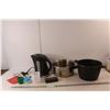 Image 1 : Betty Crocker Electric Kettle- Powers On, (2) Cooking Pots, Whiteboard Eraser, Misc.