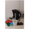 Image 2 : Betty Crocker Electric Kettle- Powers On, (2) Cooking Pots, Whiteboard Eraser, Misc.